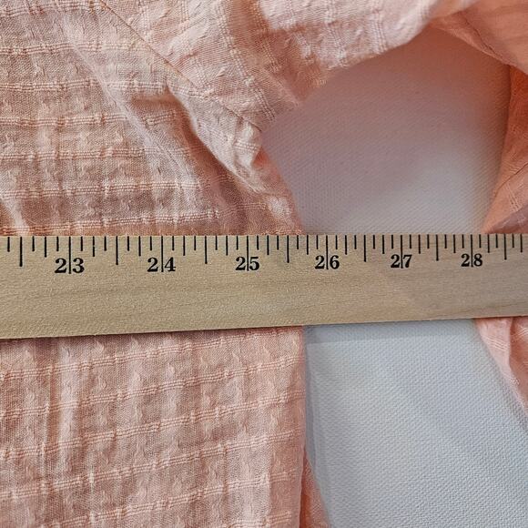 Lauren Conrad LC Light Orange Long Sleeve Flowy Blouse Size XXL - Picture 8 of 9